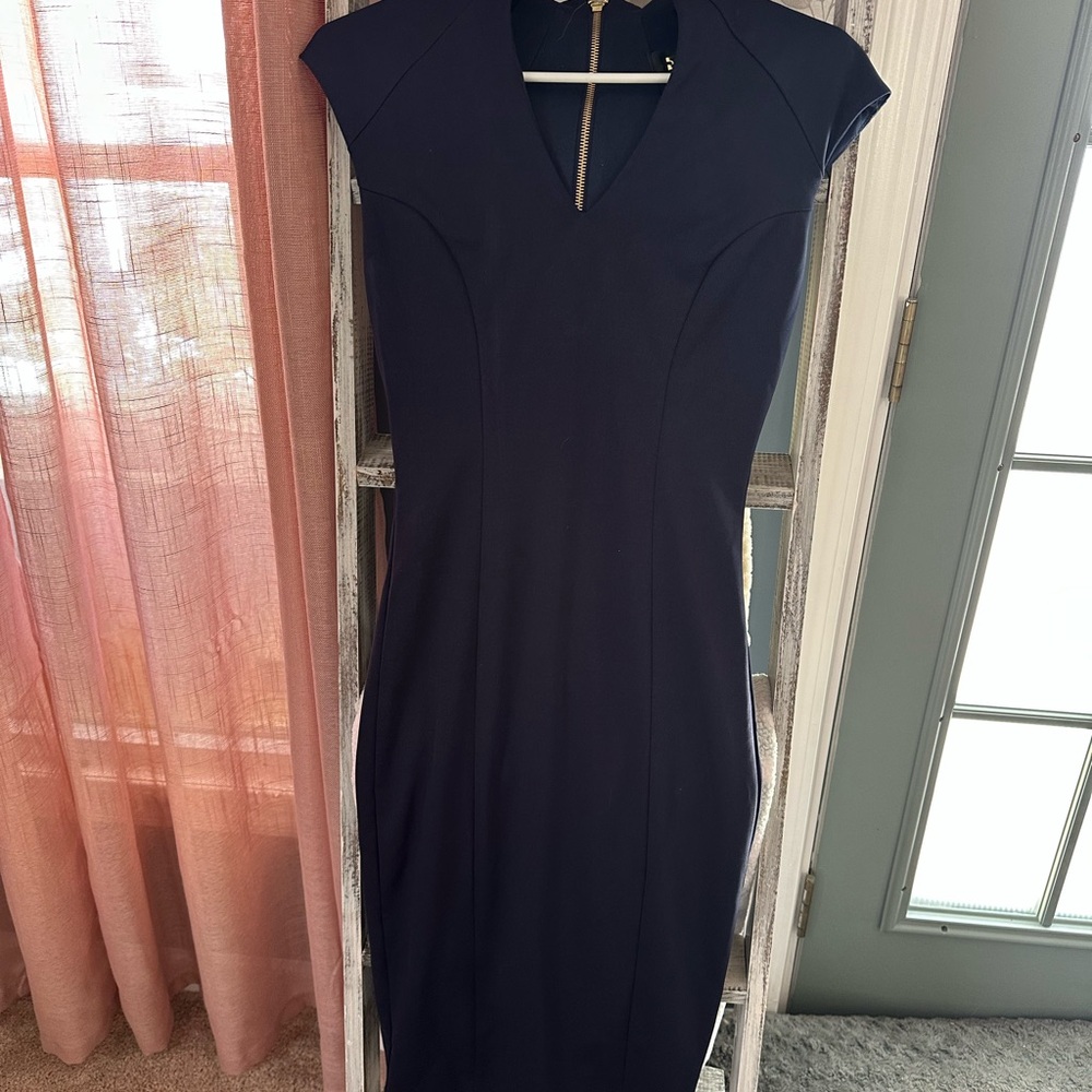 Elegant Navy Dress